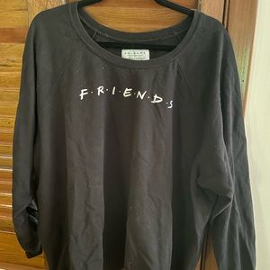 Torrid F.R.I.E.N.D.S black crewneck sweatshirt size 4 plus size, gently worn